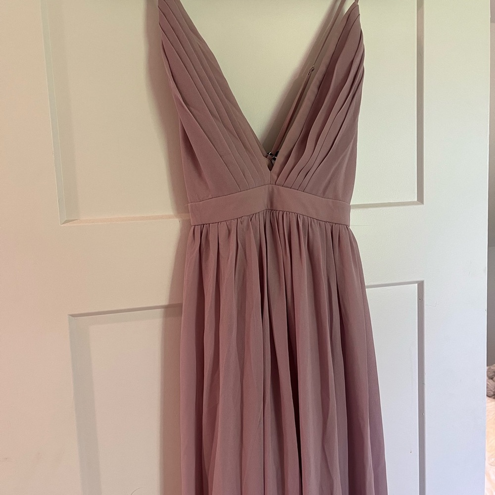 Lulu's Pink Strapless Dress